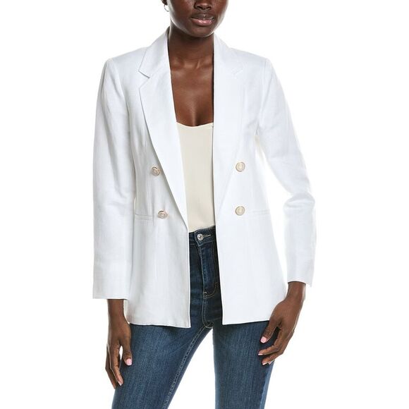 Anne Klein Jackets & Blazers - Anne Klein Womens  Linen-Blend Blazer, White